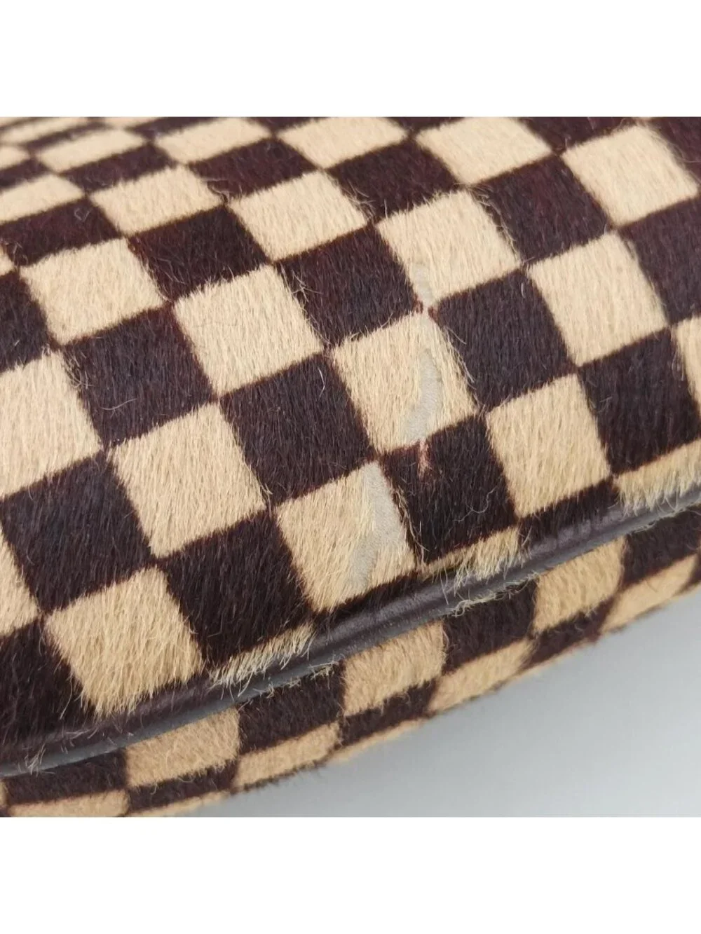 Louis Vuitton Damier Sauvage Brown Beige Calf Hair
